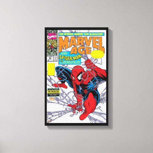 Marvel Age 90 Spider_Man Comic Cover Canvas Print
