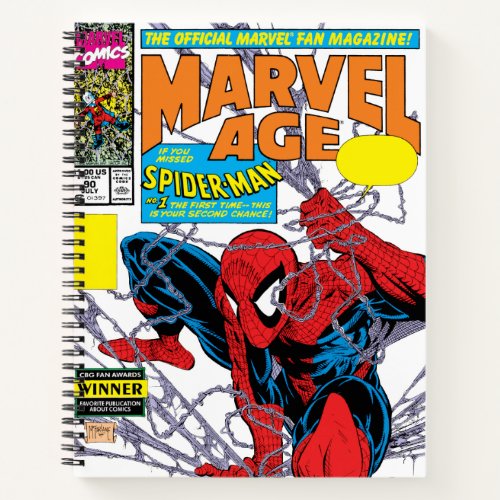 Marvel Age 90 Spider_Man Comic Cover Notebook