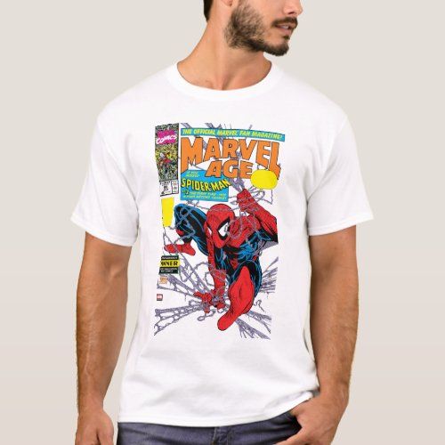 Marvel Age 90 Spider_Man Comic Cover T_Shirt