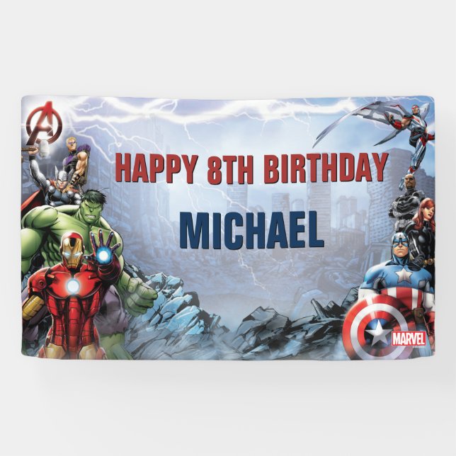 Marvel | Avengers - Birthday Banner (Horizontal)