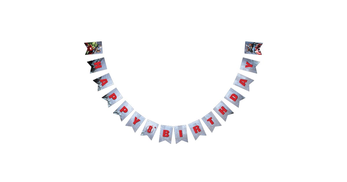 Marvel | Avengers - Birthday Bunting Flags | Zazzle