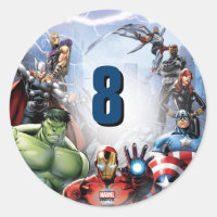 Marvel | Avengers - Birthday Classic Round Sticker