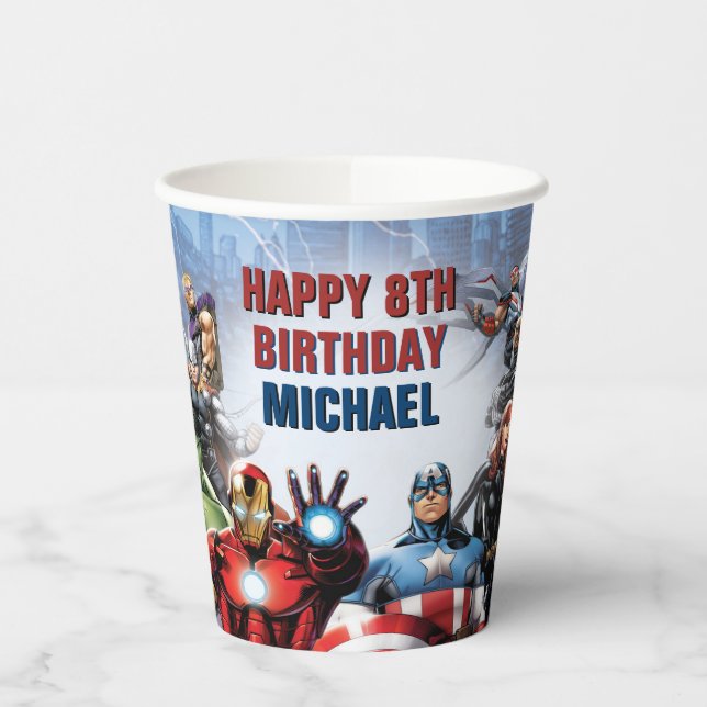 Marvel | Avengers - Birthday Paper Cups (Left)