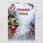 Kids Superhero Birthday Party Thank You Card Boy | Zazzle.com