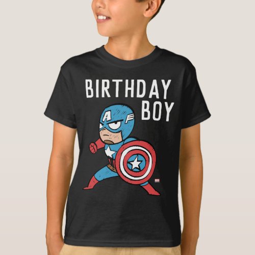 Marvel  Avengers Captain America _ Birthday T_Shirt