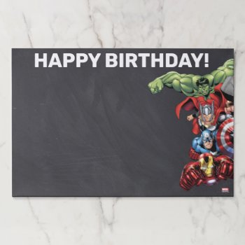 Marvel | Avengers Chalkboard Disposable Placemats by avengersclassics at Zazzle