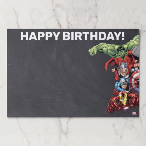 Marvel  Avengers Chalkboard Disposable Placemats