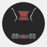 Marvel Avengers Clic Halloween Black Widow Costume Classic Round Sticker