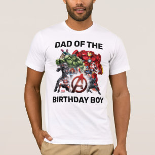 Marvel Avengers - Dad of the Birthday Boy T-Shirt