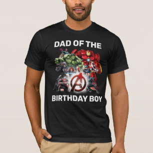Marvel Avengers - Dad of the Birthday Boy T-Shirt