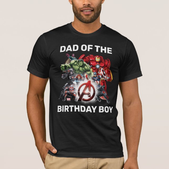 Marvel | Avengers - Dad of the Birthday Boy T-Shirt (Front)