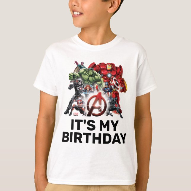 Marvel | Avengers - It's My Birthday T-Shirt (Front)