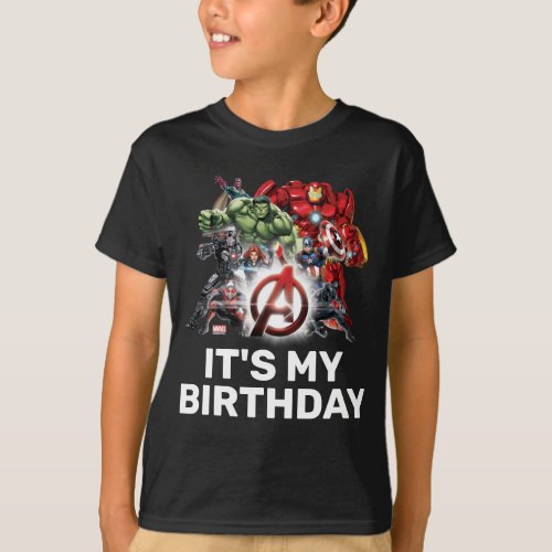 Marvel  Avengers _ Its My Birthday T_Shirt