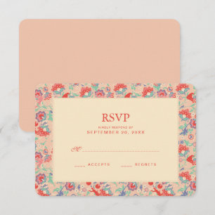 MARVEL Avengers Pink Floral Wedding RSVP Invitation