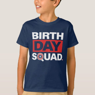 Marvel   Captain America - Birthday Squad T-Shirt
