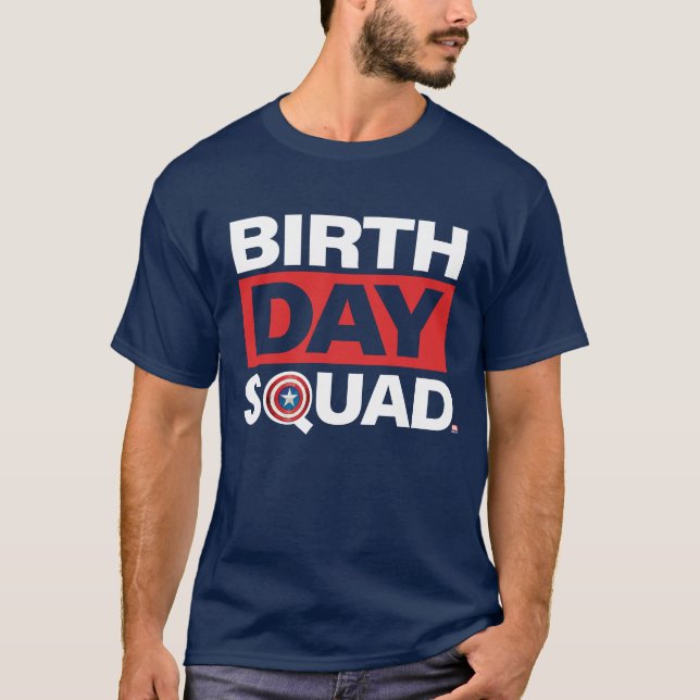 Marvel | Captain America - Birthday Squad T-Shirt (Front)