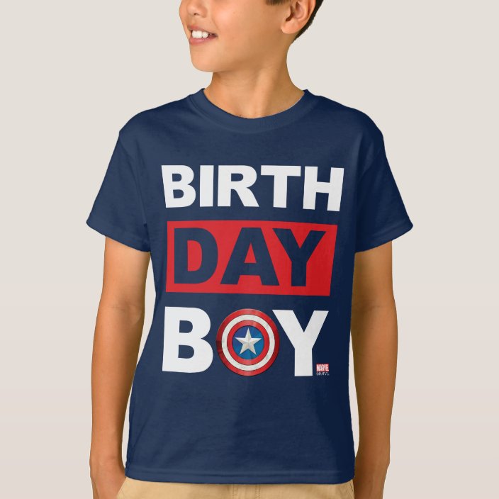 captain america birthday shirt