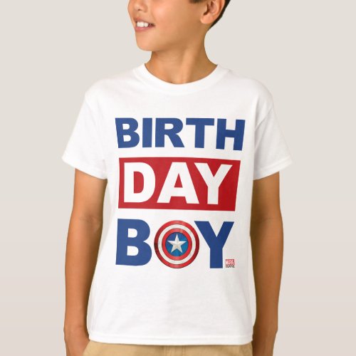 Marvel  Captain America _ Birthday T_Shirt