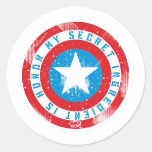 Stickers Marvel Comics - Captain America Retro | Ideer till originella  presenter