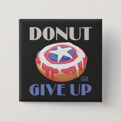 Marvel  Captain America Shield Donut Give Up Button