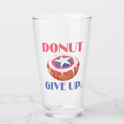 Marvel  Captain America Shield Donut Give Up Glass