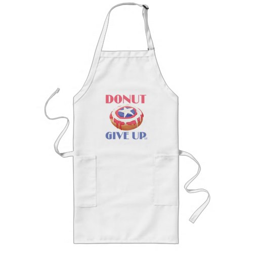 Marvel  Captain America Shield Donut Give Up Long Apron