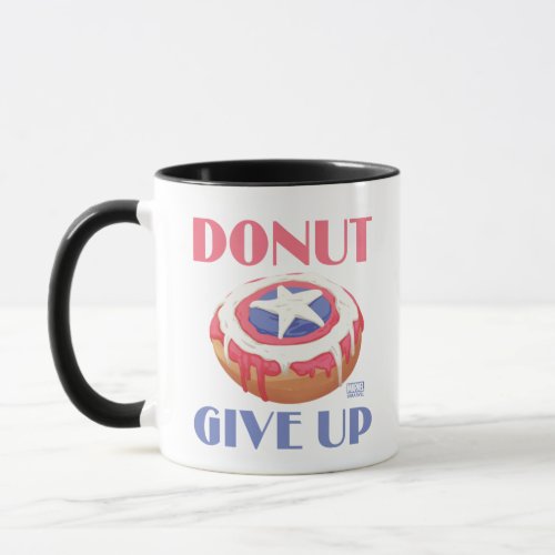 Marvel  Captain America Shield Donut Give Up Mug