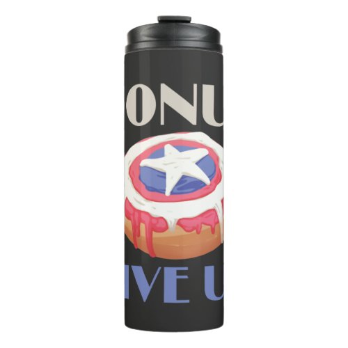Marvel  Captain America Shield Donut Give Up Thermal Tumbler