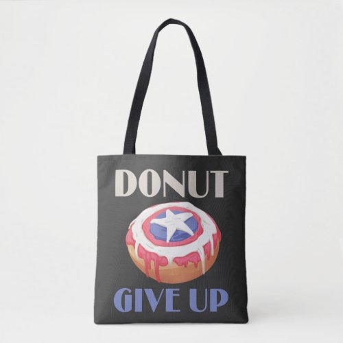 Marvel  Captain America Shield Donut Give Up Tote Bag