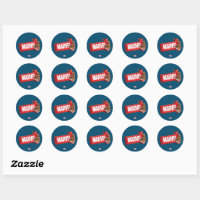 60's Marvel Avengers Graphic Sticker, Zazzle