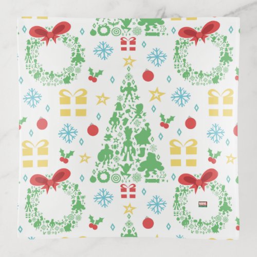 Marvel Christmas Tree Pattern Trinket Tray