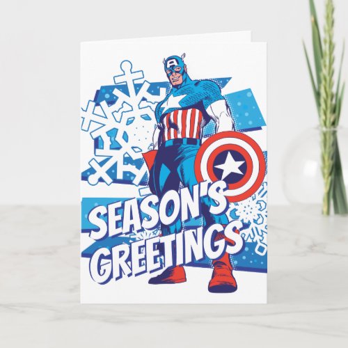 Marvel Classics  Captain America Snow Graphic Card