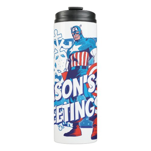 Marvel Classics  Captain America Snow Graphic Thermal Tumbler