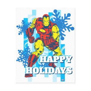 Marvel Classics   Iron Man Snowflake Graphic Canvas Print