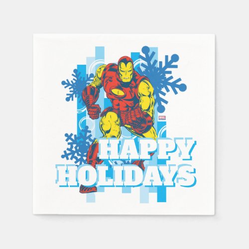 Marvel Classics  Iron Man Snowflake Graphic Napkins