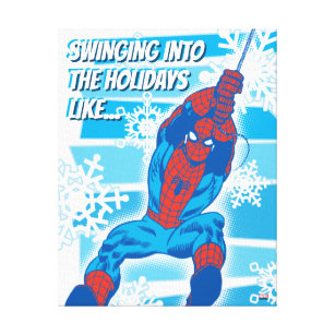 Marvel Classics   Spider-Man Snowflake Graphic Canvas Print
