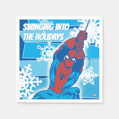 Marvel Classics  Spider_Man Snowflake Graphic Napkins