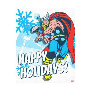 Marvel Classics   Thor Snowflake Graphic Canvas Print