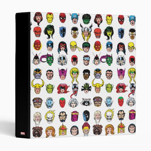 Marvel Comic Characters Pattern 3 Ring Binder