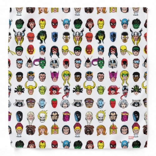 Marvel Comic Characters Pattern Bandana