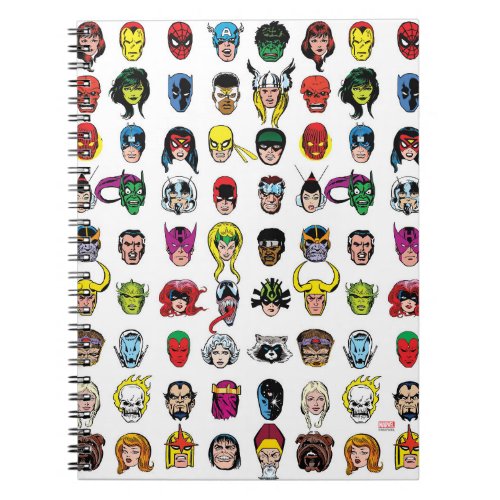 Marvel Comic Characters Pattern Notebook