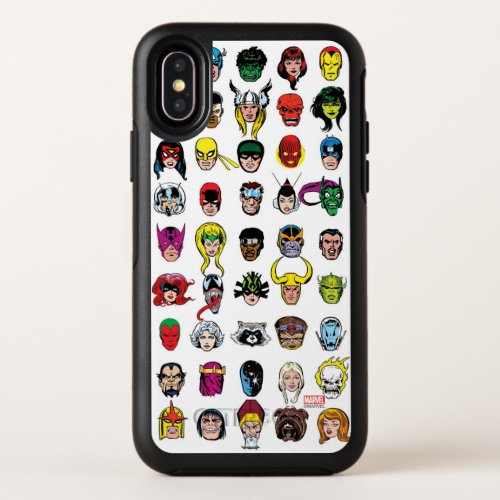 Marvel Comic Characters Pattern OtterBox Symmetry iPhone X Case