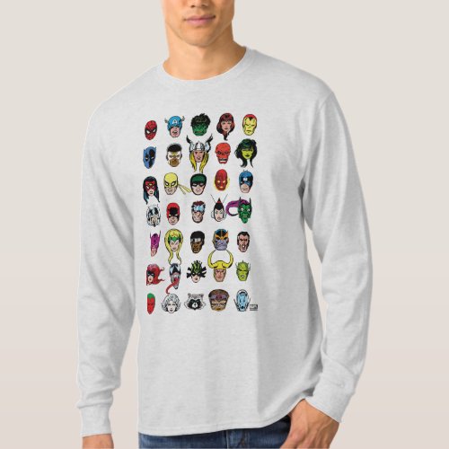 Marvel Comic Characters Pattern T_Shirt