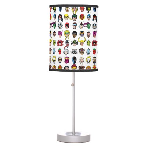 Marvel Comic Characters Pattern Table Lamp