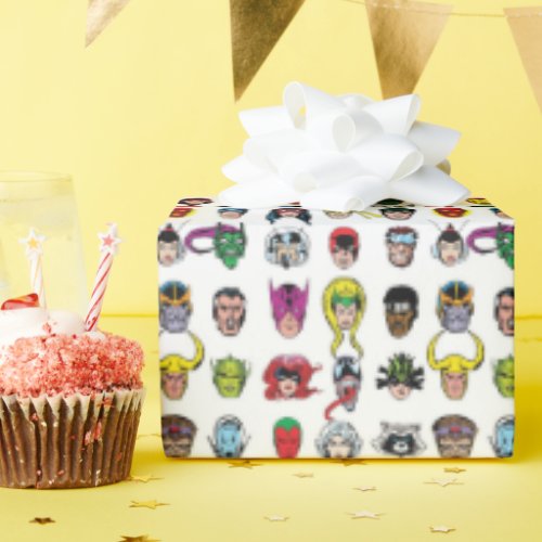 Marvel Comic Characters Pattern Wrapping Paper