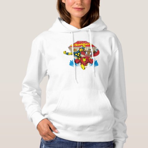 Marvel Comics Flying Super Heroes Hoodie