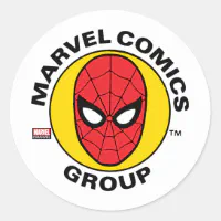 Marvel Comics Group Spider-Man Logo Classic Round Sticker