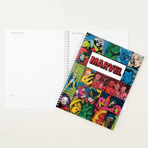 Marvel Comics Hero Collage Planner