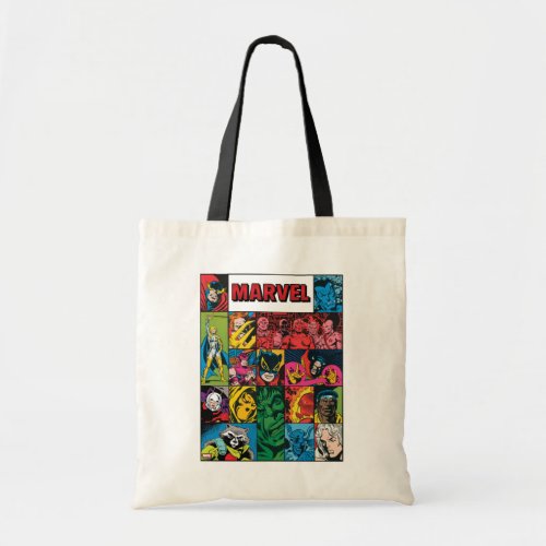 Marvel Comics Hero Collage Tote Bag