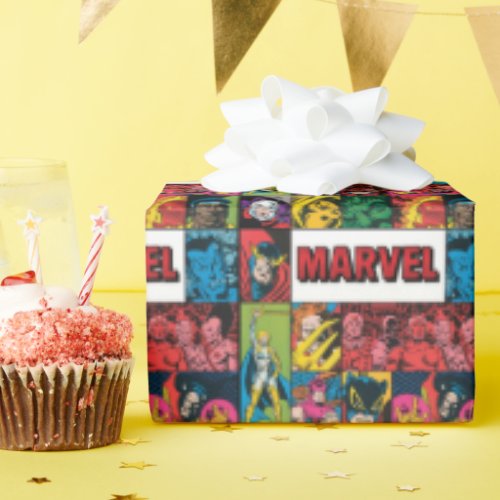 Marvel Comics Hero Collage Wrapping Paper